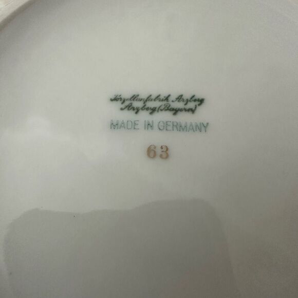 Porzellanfabrik Arzberg Lidded Porcelain Casserole Dish Floral Print Germany New - Picture 6 of 8